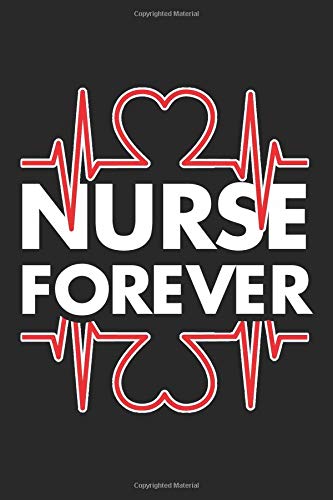 Nurse Forever: Nursing Black Notebook (Composition Book. Journal. Calendar. Gift) Wide Ruled (6 x 9) For Nurses & Hospital Life