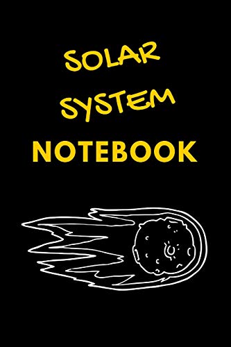 Solar System Notebook: lined solar system journal notebook notepad diary to write in