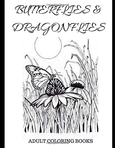 Adult coloring books: Butterflies & dragonflies