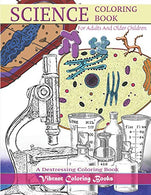 Science Coloring book for adults and older children: A Distressing coloring book