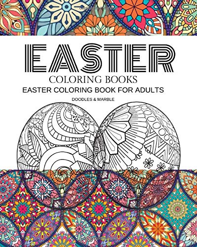 Easter coloring books: Easter coloring book for adults